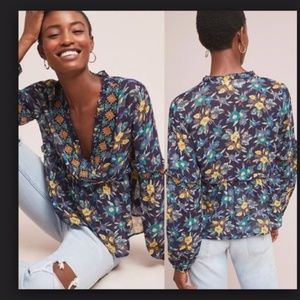 Meadow Rue size M medium Rue Strasser floral top